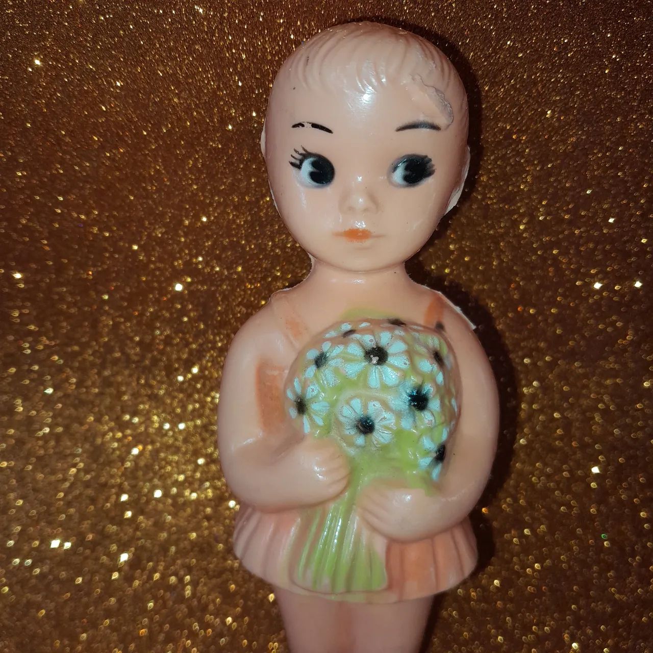 Boneca florista antiga década de 1970 - Foto 2