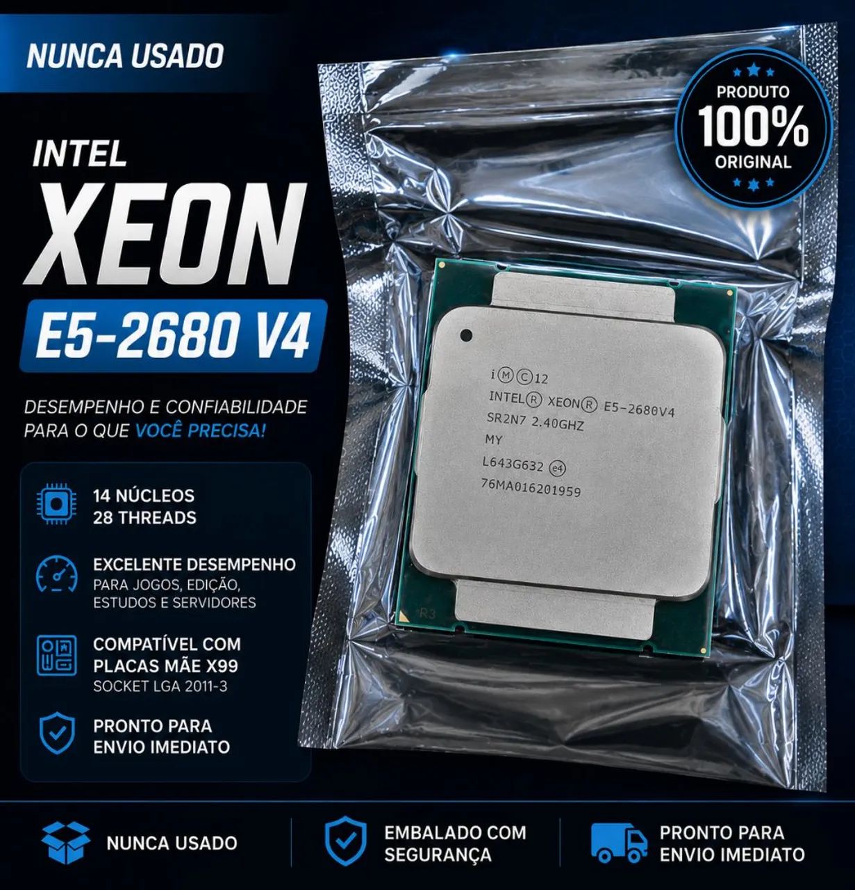 PROCESSADOR 2680 V4. O MELHOR CUSTO BENEFÍCIO PARA XEON
