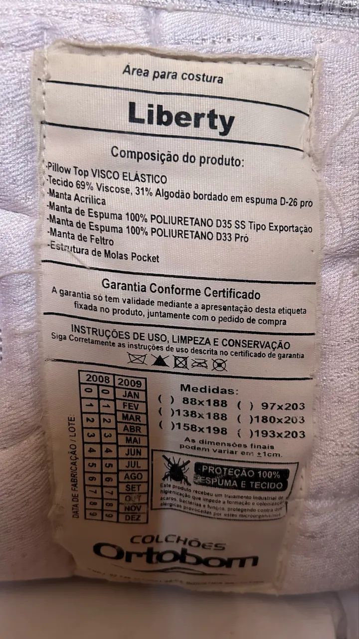 Cama queen ortobom - cabeceira de brinde - Foto 2