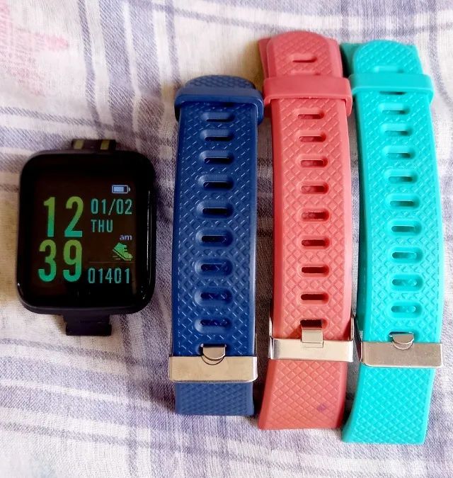 Relógio smartwatch com diversas pulseiras, aceito troca - Foto 2
