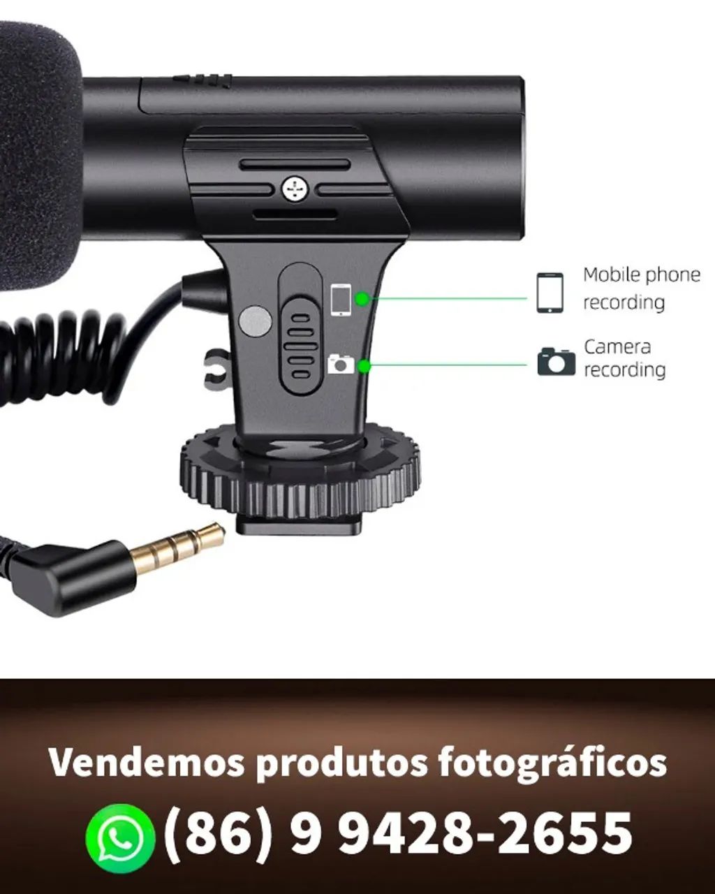 Microfone para celular e câmeras (novo) - Foto 4