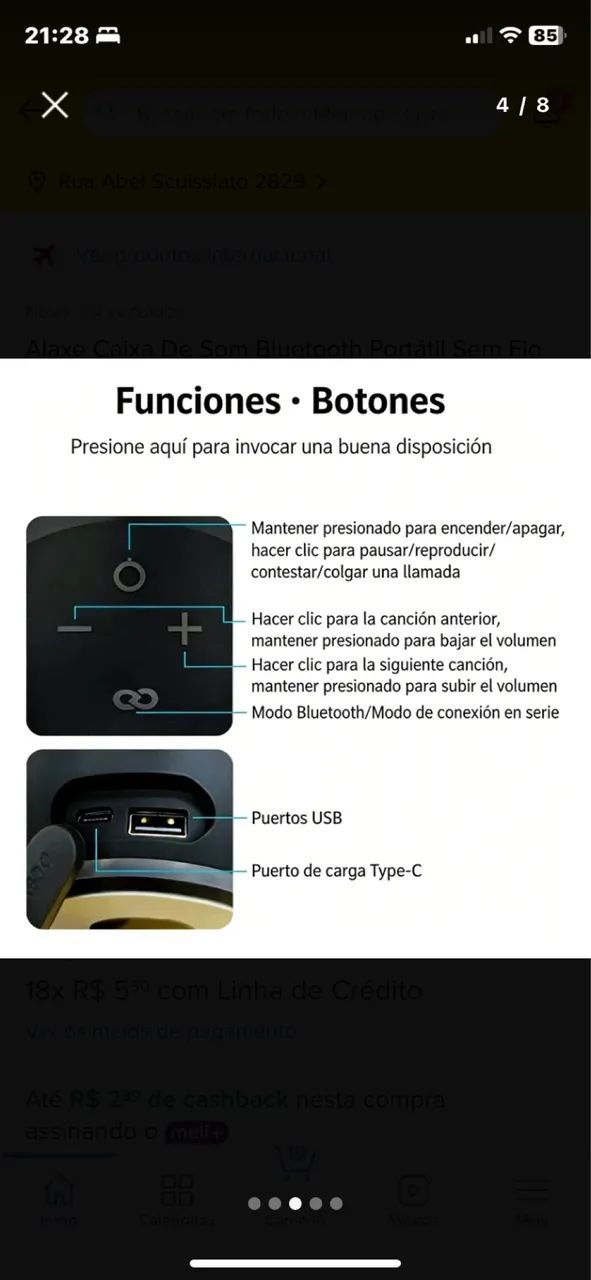 Caixa Bluetooth super Bass (Alaxe)  - Foto 2