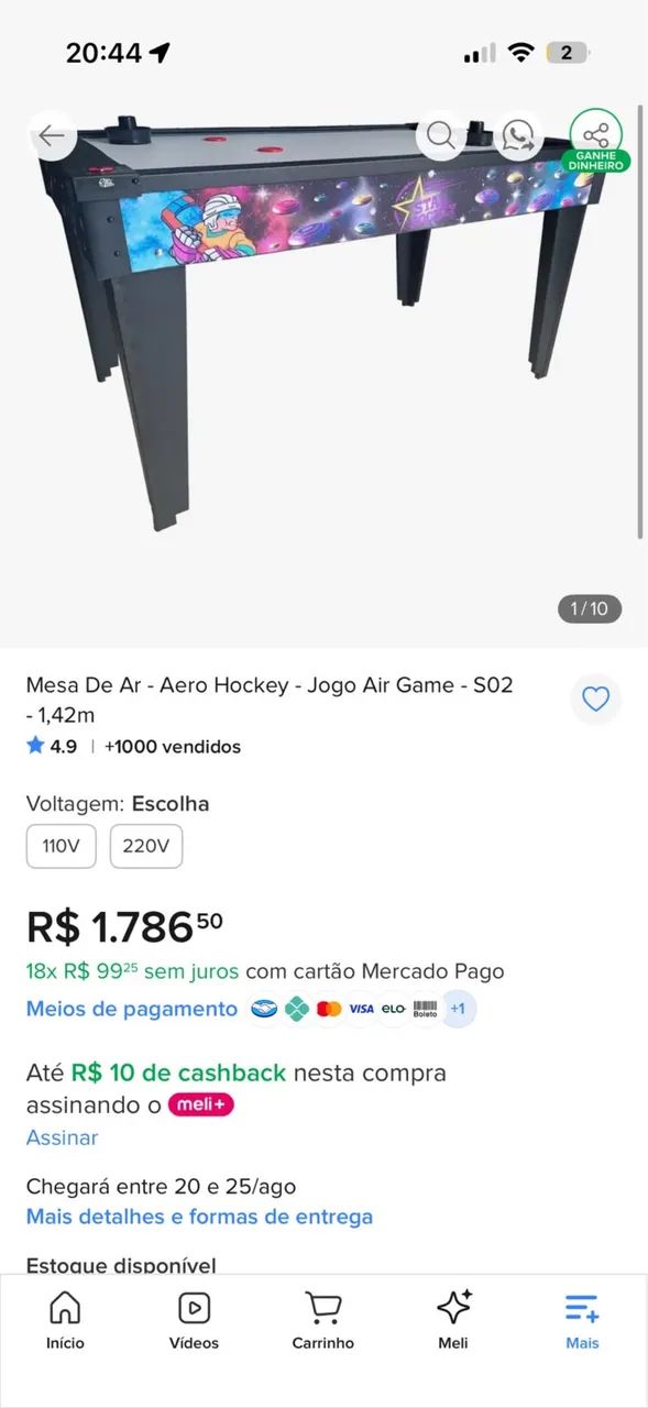 Mesa de ar aero hockey - Foto 3