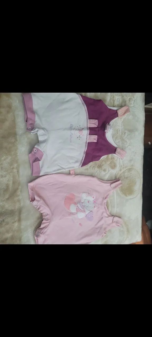 LOTE 50 PEÇAS ROUPA BEBÊ MENINA - Foto 2