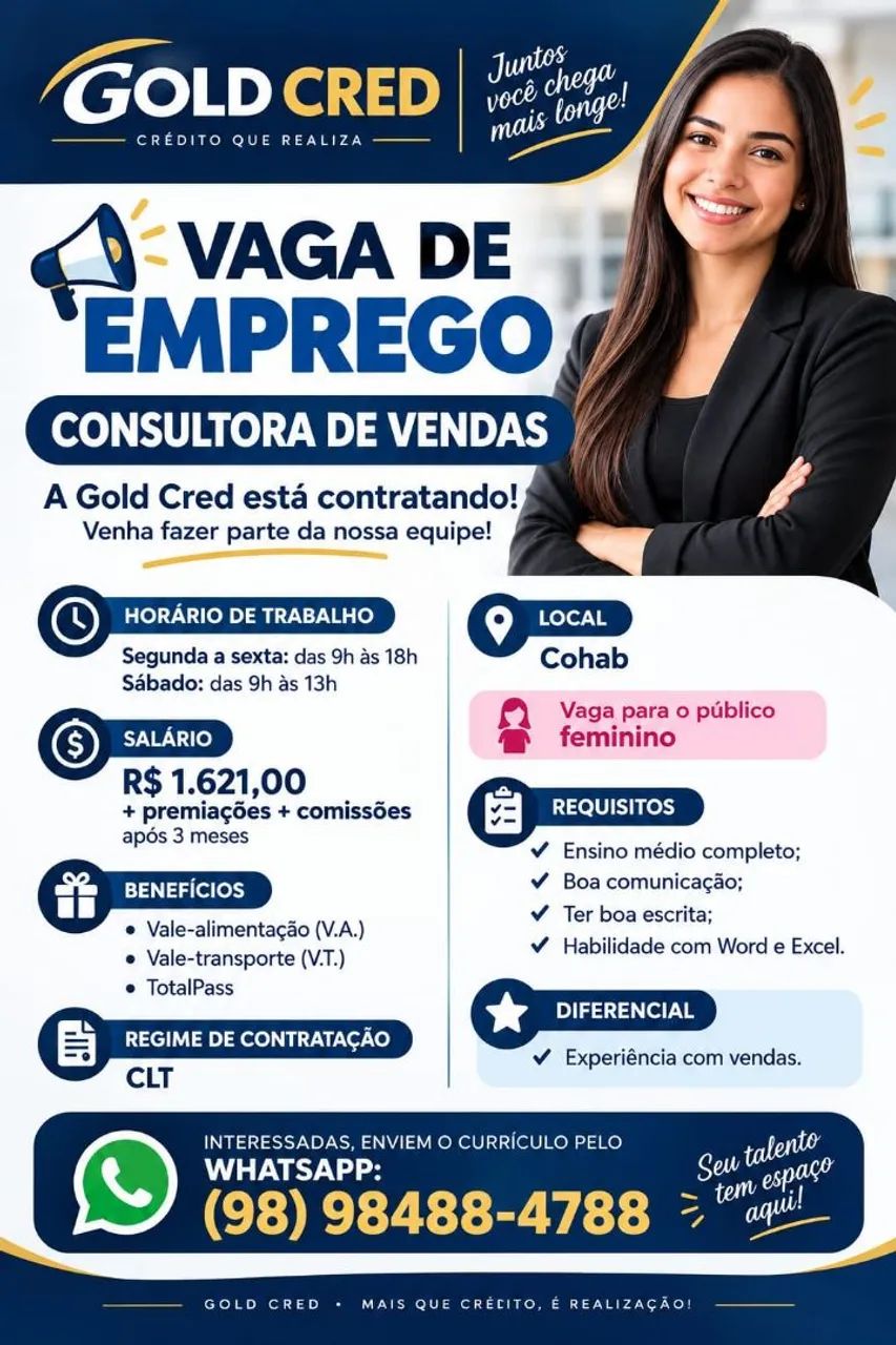 Consultora de Vendas 