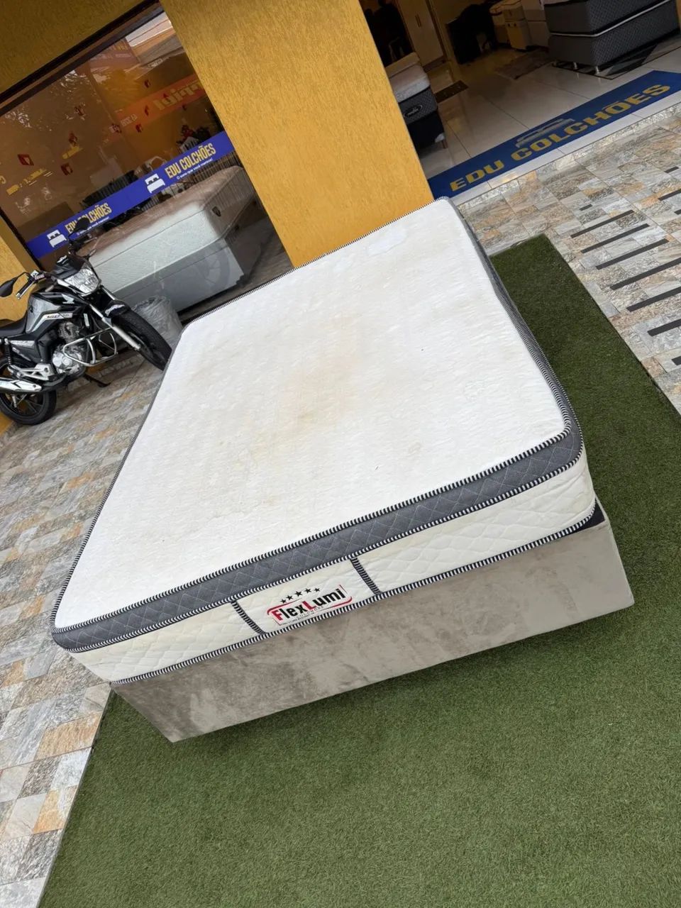 Cama box Casal FLEXLUMI SEMINOVA TOP - ENTREGAMOS  - Foto 6