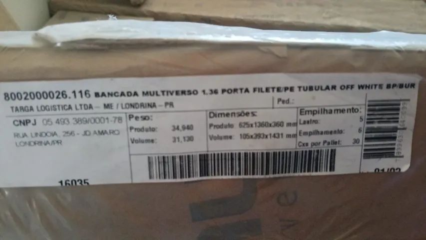 Rack bancada para TV 1,36m NOVA NA CAIXA DESMONTADA - Foto 4