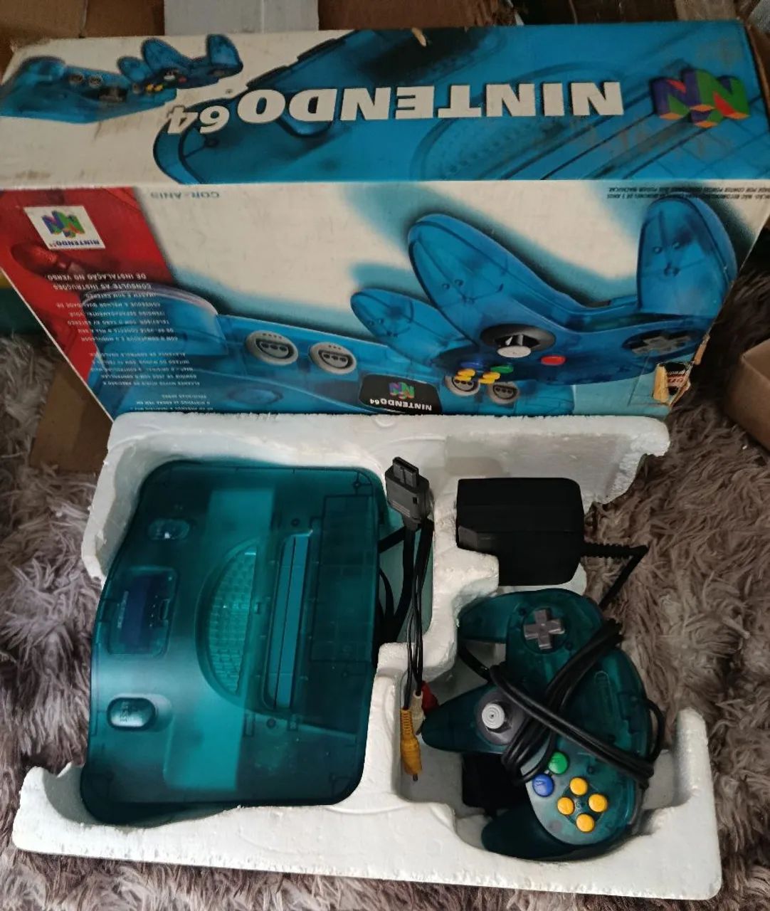 Nintendo 64 na caixa com berço  - Foto 3