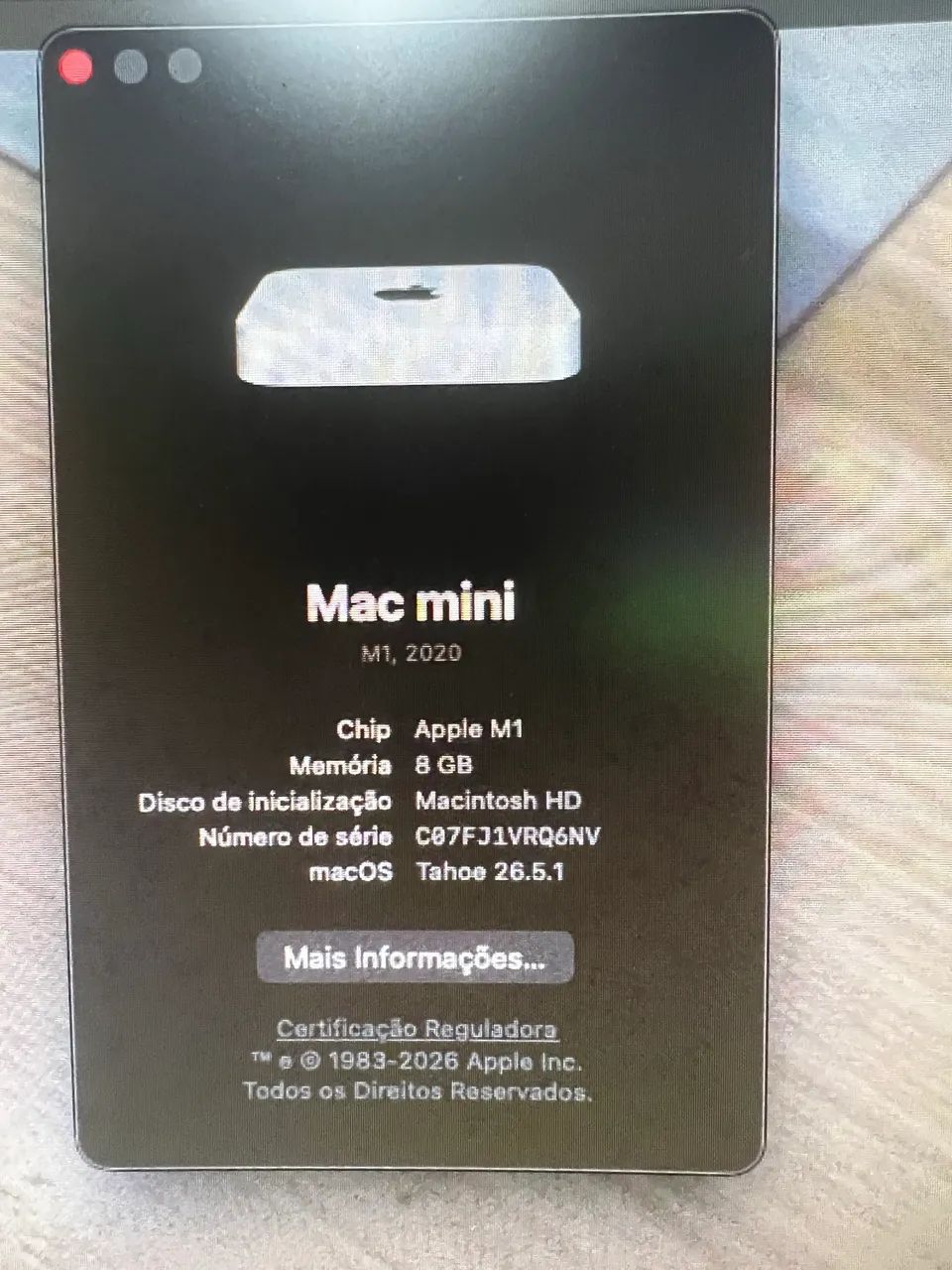 Mac Mini M1 8gb e 256 aceito iPhone  - Foto 2