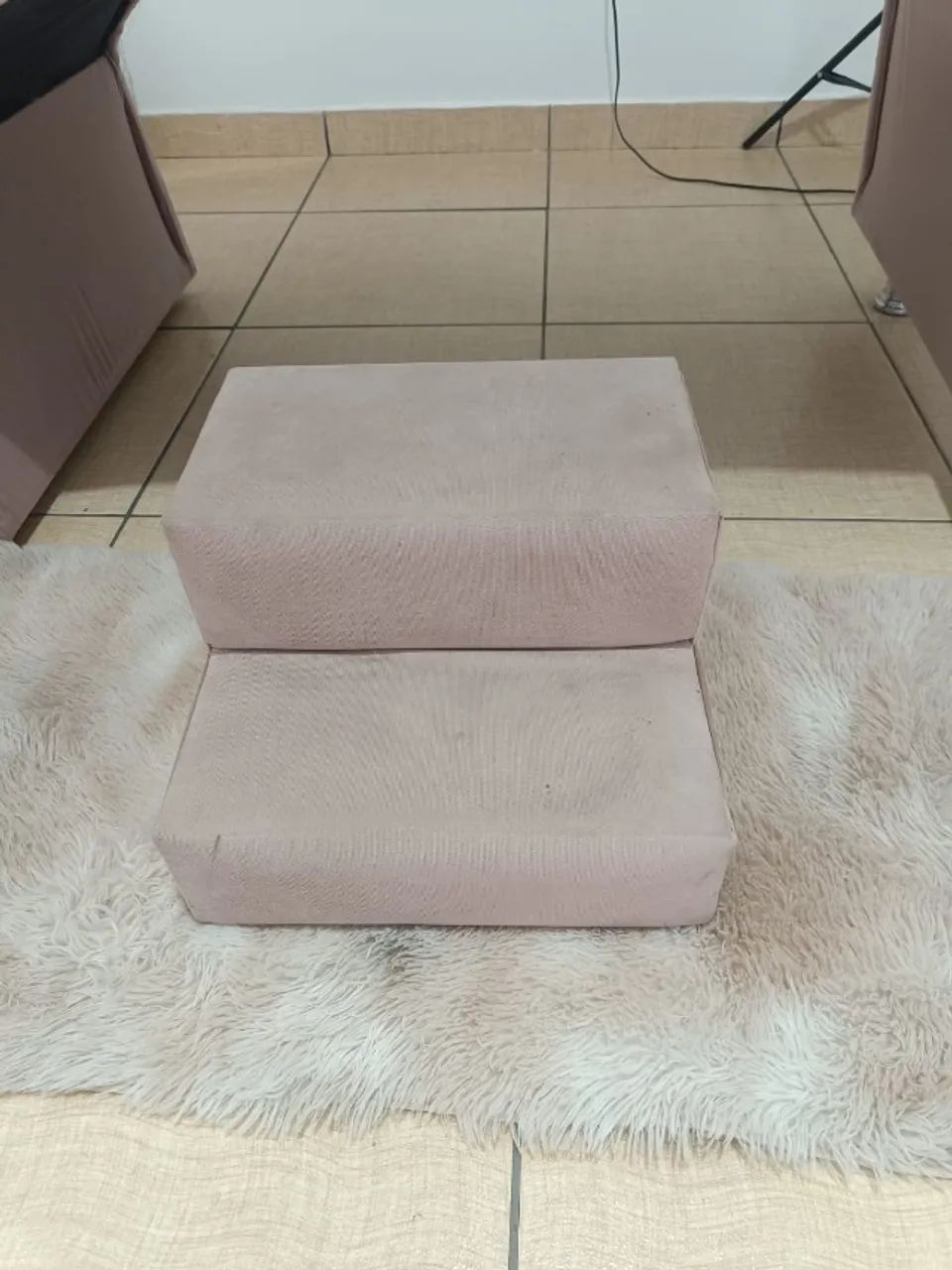 Maca usada Maca rosê para estética + escada de apoio + Capa  - Foto 4