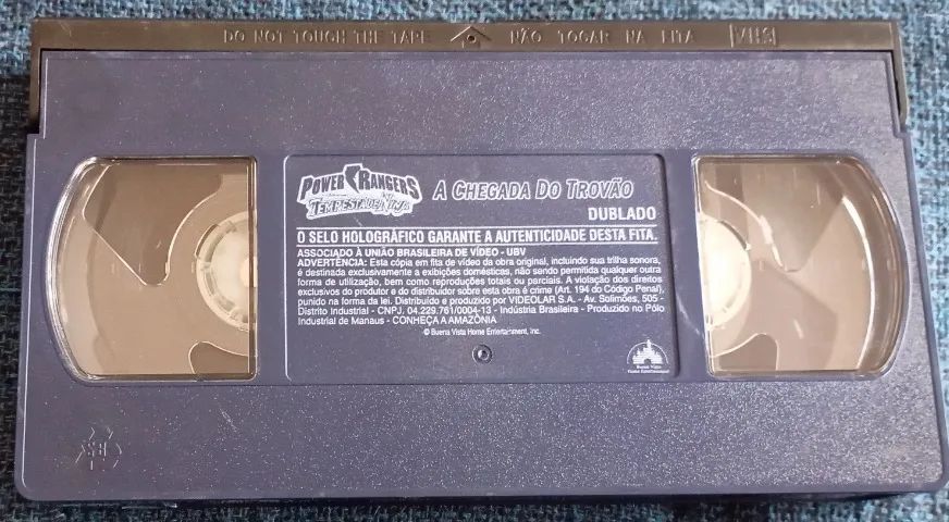 VHS Dublado Power Rangers Tempestade Ninja A Chegada Do Trovão