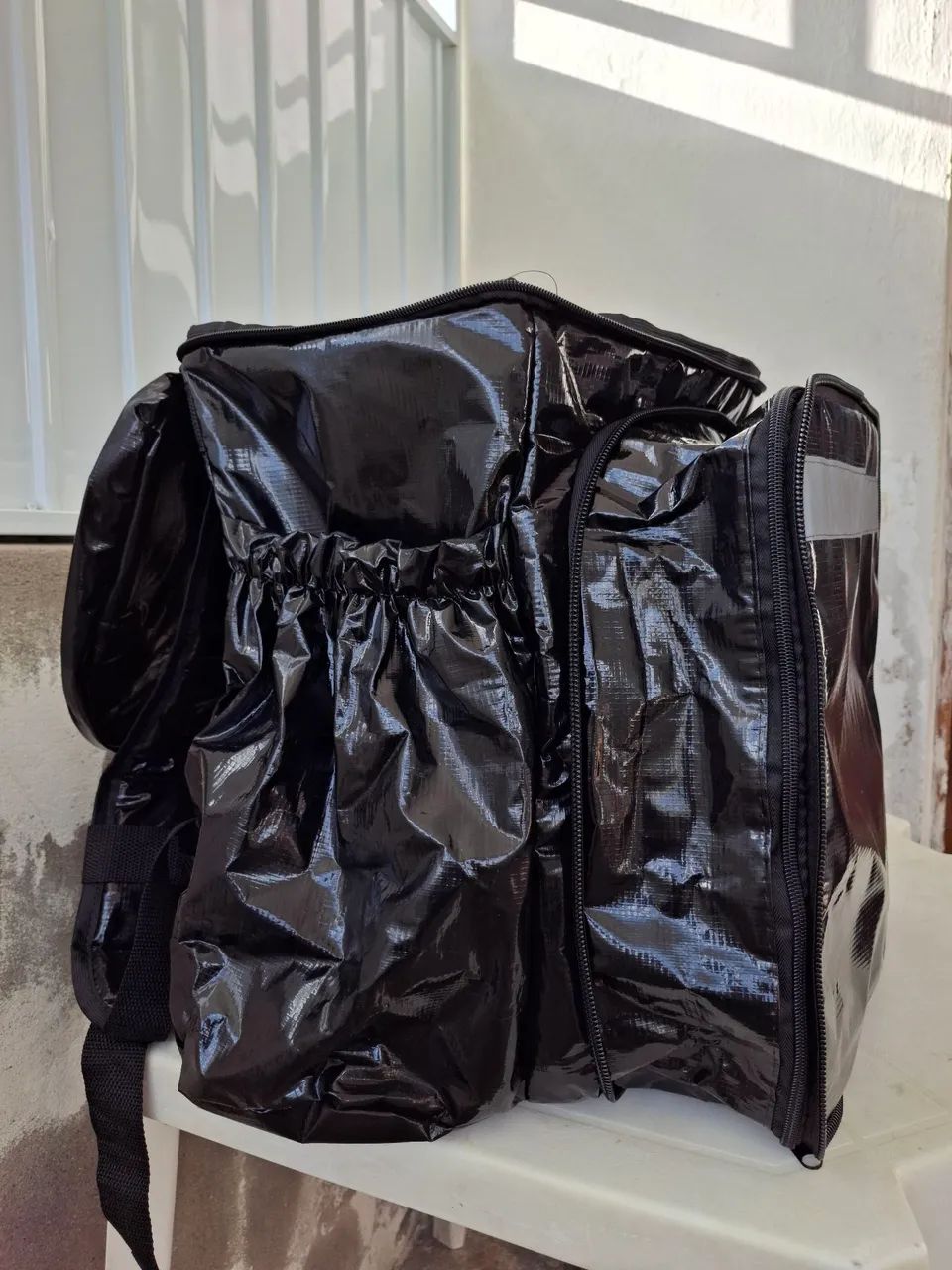 Bag mochila térmica delivery 80L preta  - Foto 2