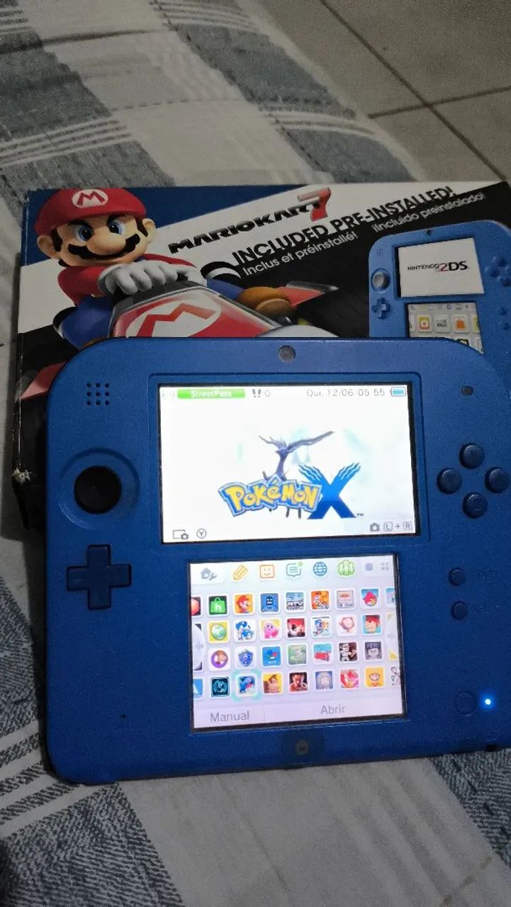Nintendo 2ds d3sbl0k34do com caixa serial batendo - Foto 5