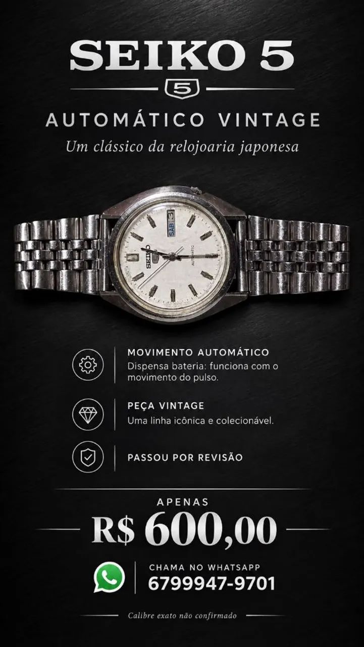 Relógio automático vintage  - Foto 3