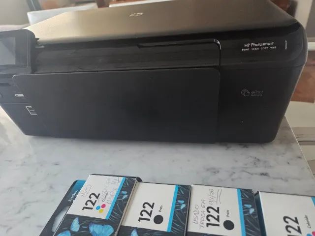 Impressora HP com 4 cartuchos de tinta  - Foto 3