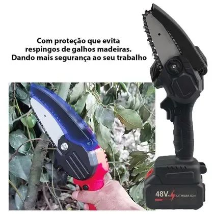 Serra Elétrica Portátil sem Fio 8 Polegadas 48V - Foto 4