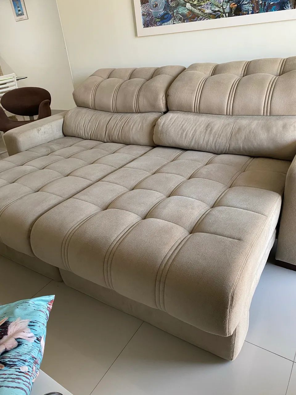 Sofá retrátil e reclinavel 2,25 largura - Foto 3