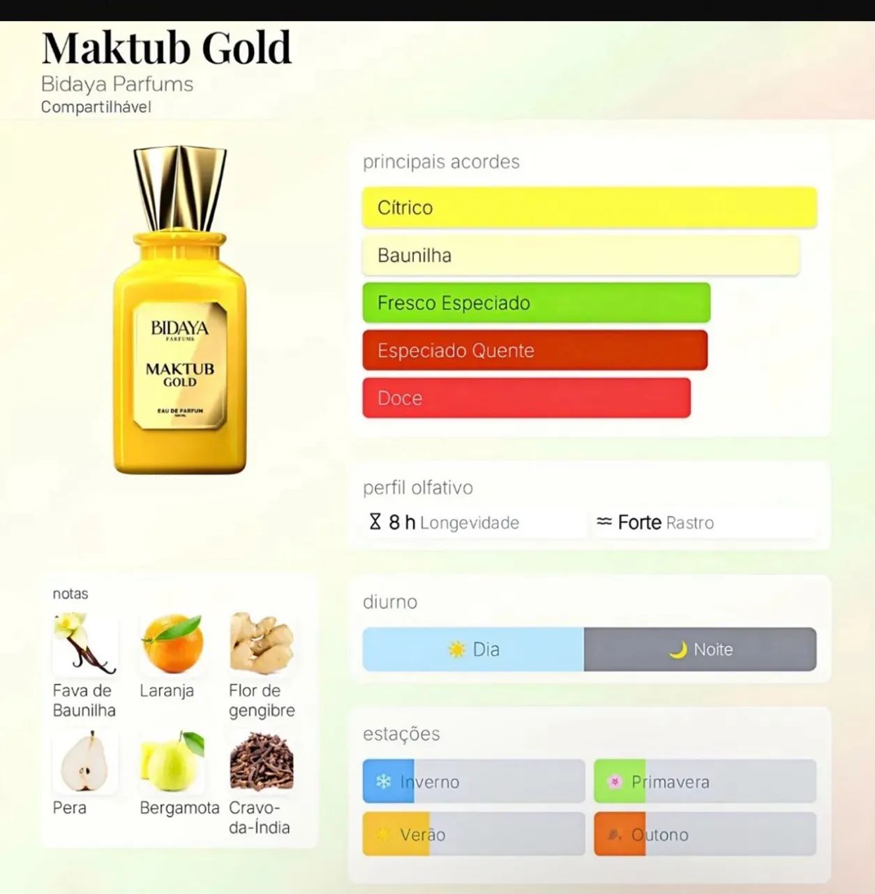 Perfume BIDAYA MAKTUB GOLD - Foto 3