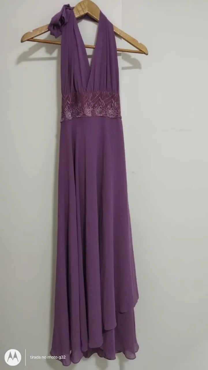 Vestido longo lilás - Foto 2