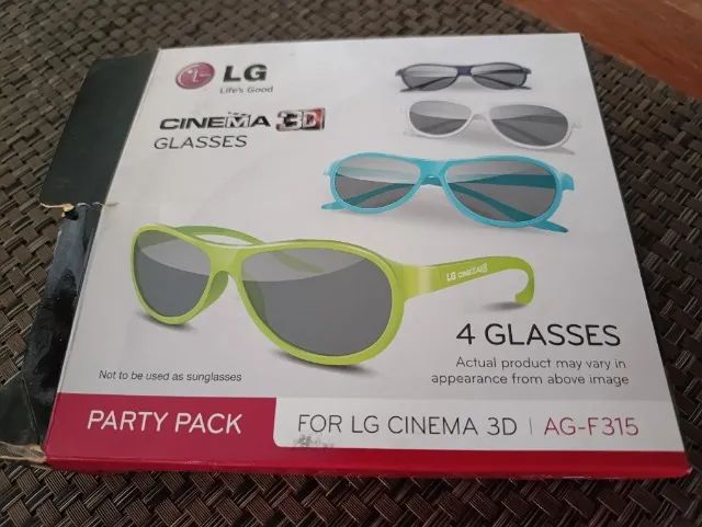 Óculos cinema 3D original da LG - Foto 3
