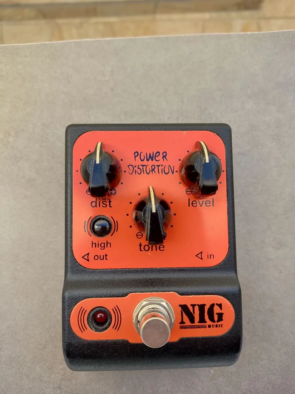 Pedal de guitarra distorção Nig Power Distortion  - Foto 3