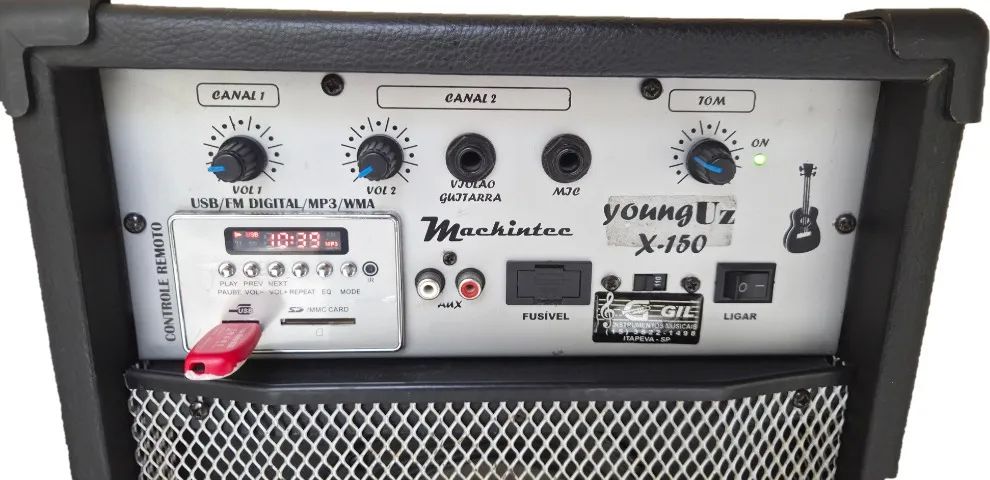 Caixa Multiuso Mackintec Yonng Uz X-150 Usb Fm Mp3 Wma - Foto 2