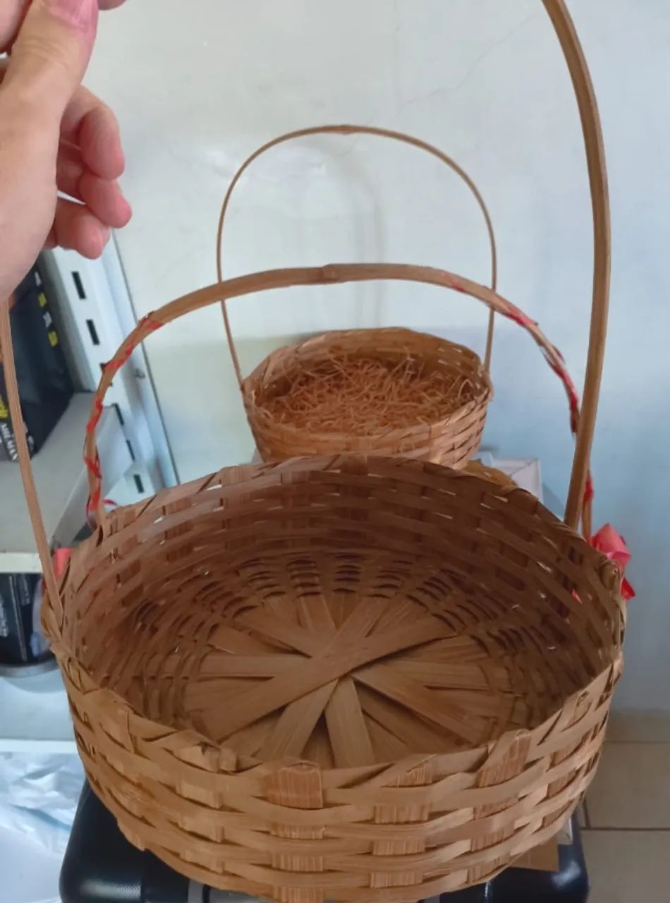 Cestas para presentes, vime. - Foto 3