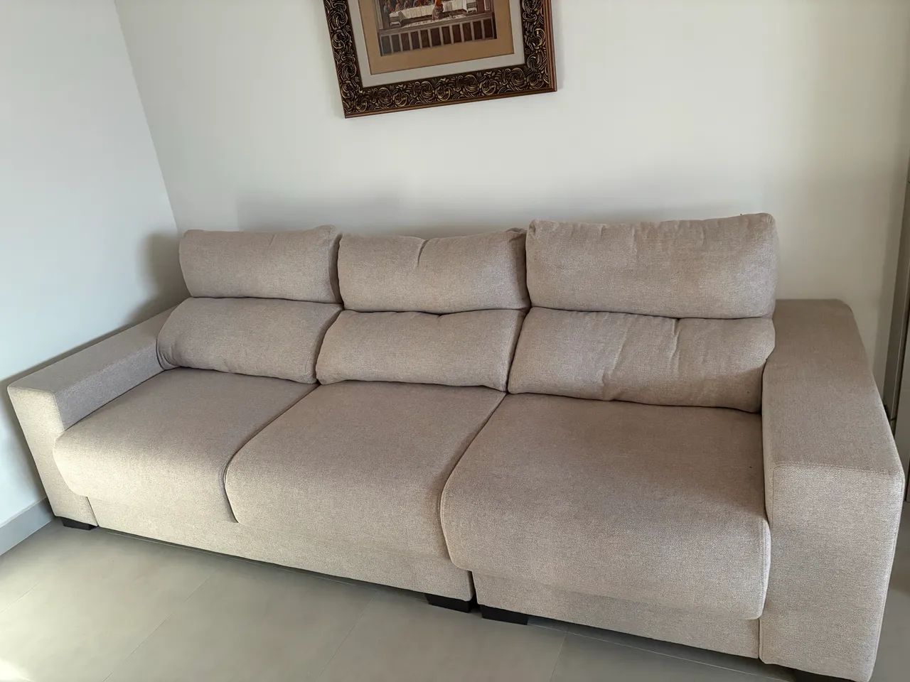 Sofá de linho em ótimo estado!! - Foto 2