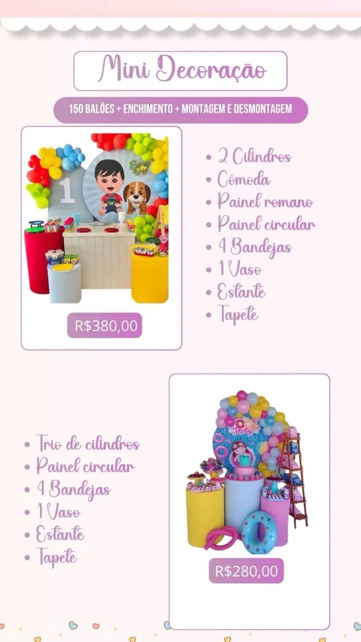 DECORAÇÃO PEGA E MONTE!