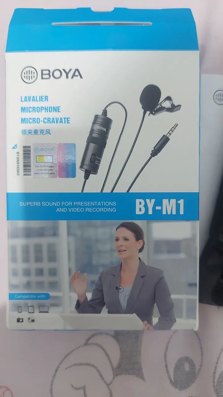 Microfone de lapela Boya