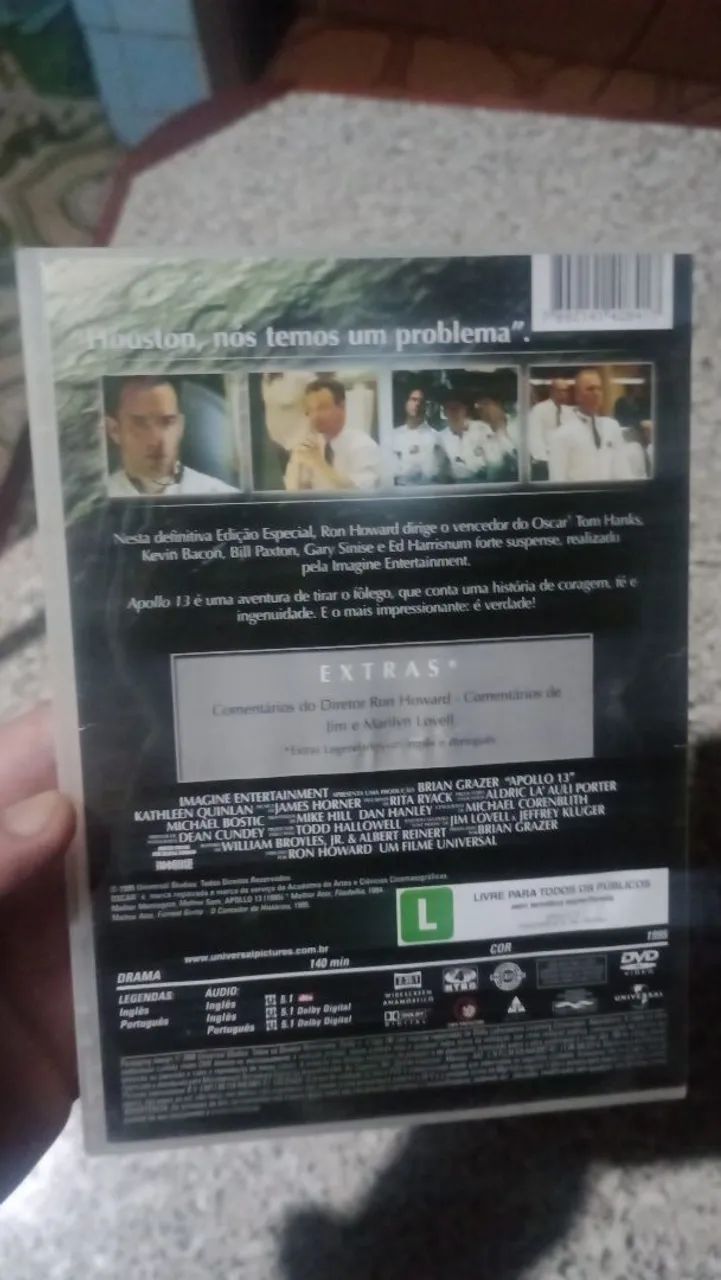 DVD Original Apollo 13 Tom Hanks Kevin Bacon Ed Harris - CDs, DVDs