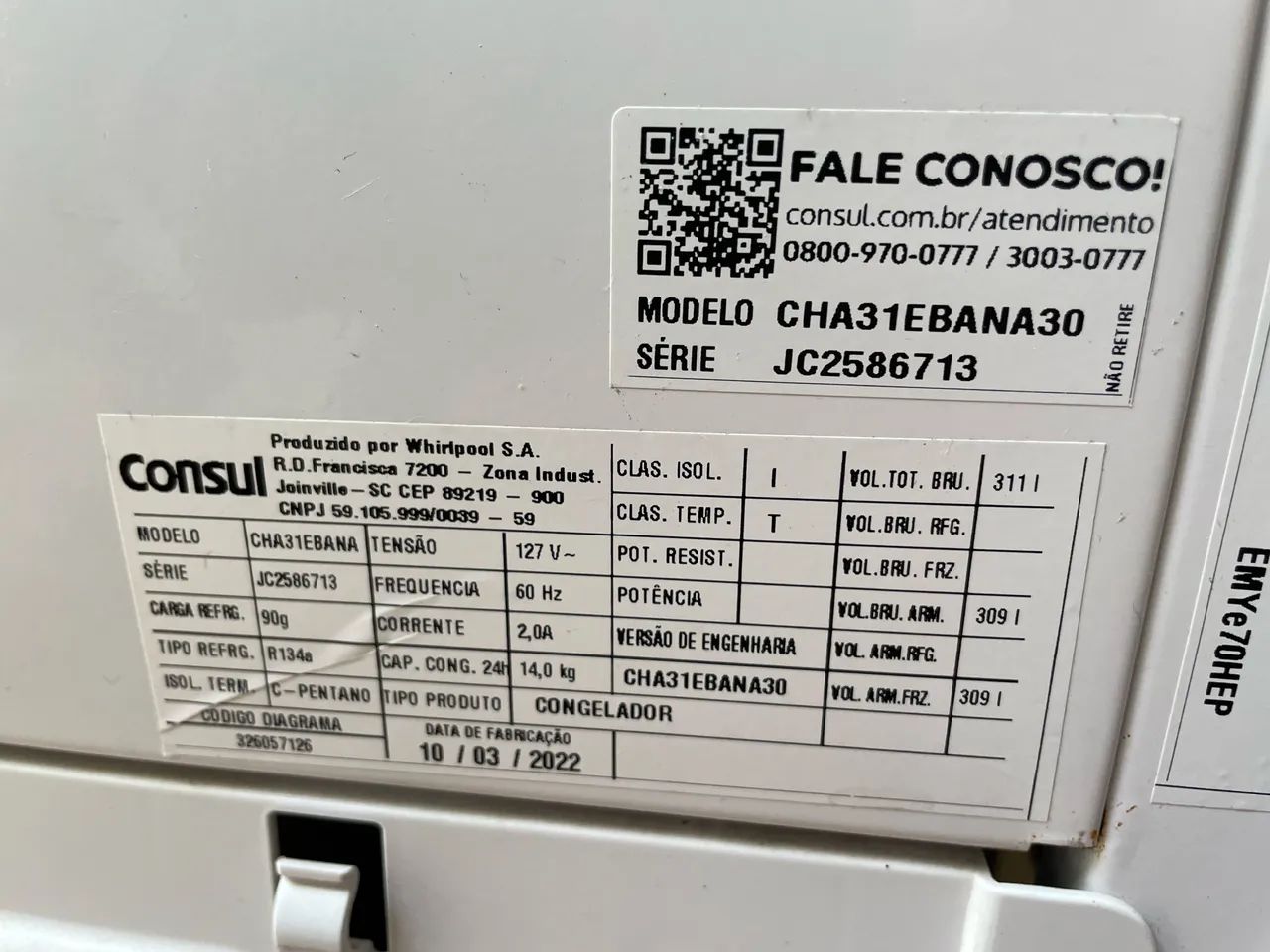 FREEZER CÔNSUL 127 V - Foto 4