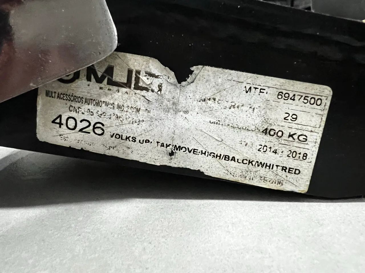 Engate VW Up Mult 400kg homologado  - Foto 3