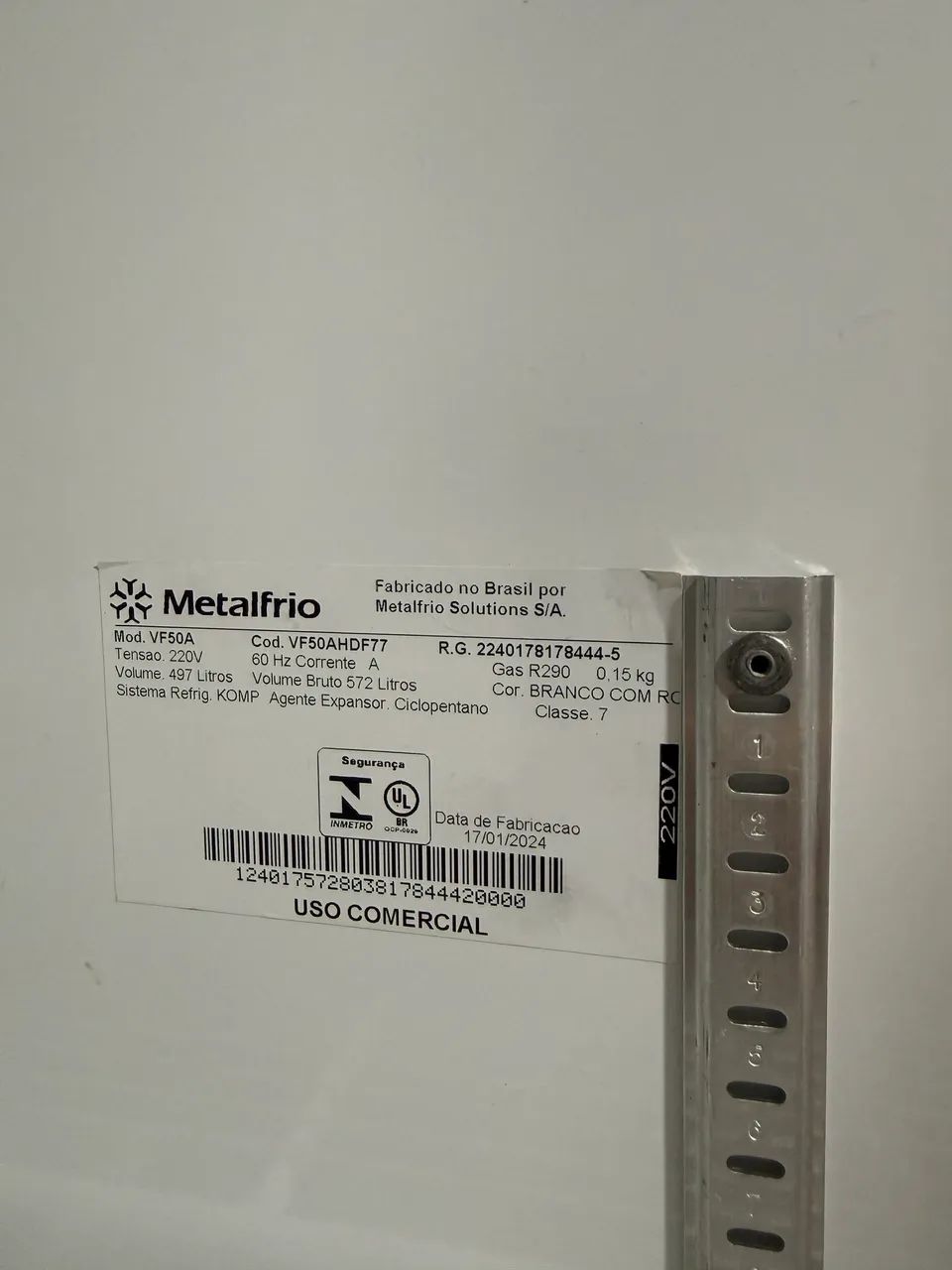 FREEZER METALFRIO 497l 220v - Foto 4