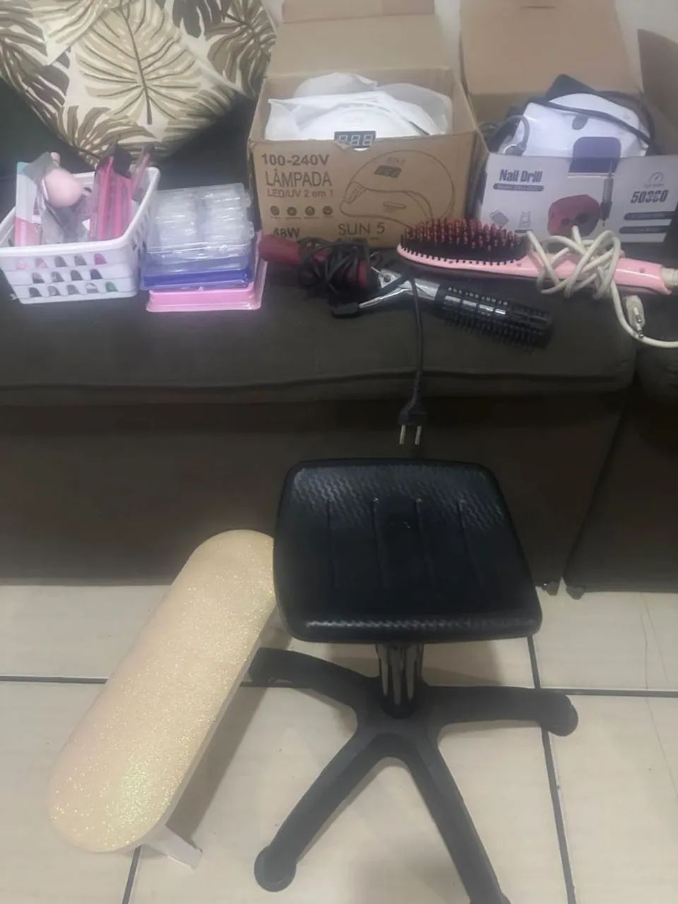 Kits manicure e nails + escova alisadora e babyliss - Foto 3