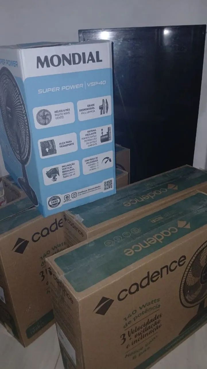 Ventilador mondial e Cadence novo