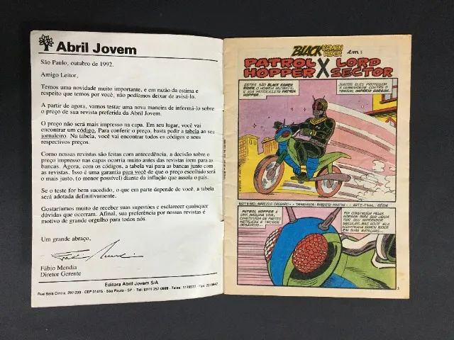 Gibi Heróis da TV Black Kamen Rider Nº 10 Original Revistinha em