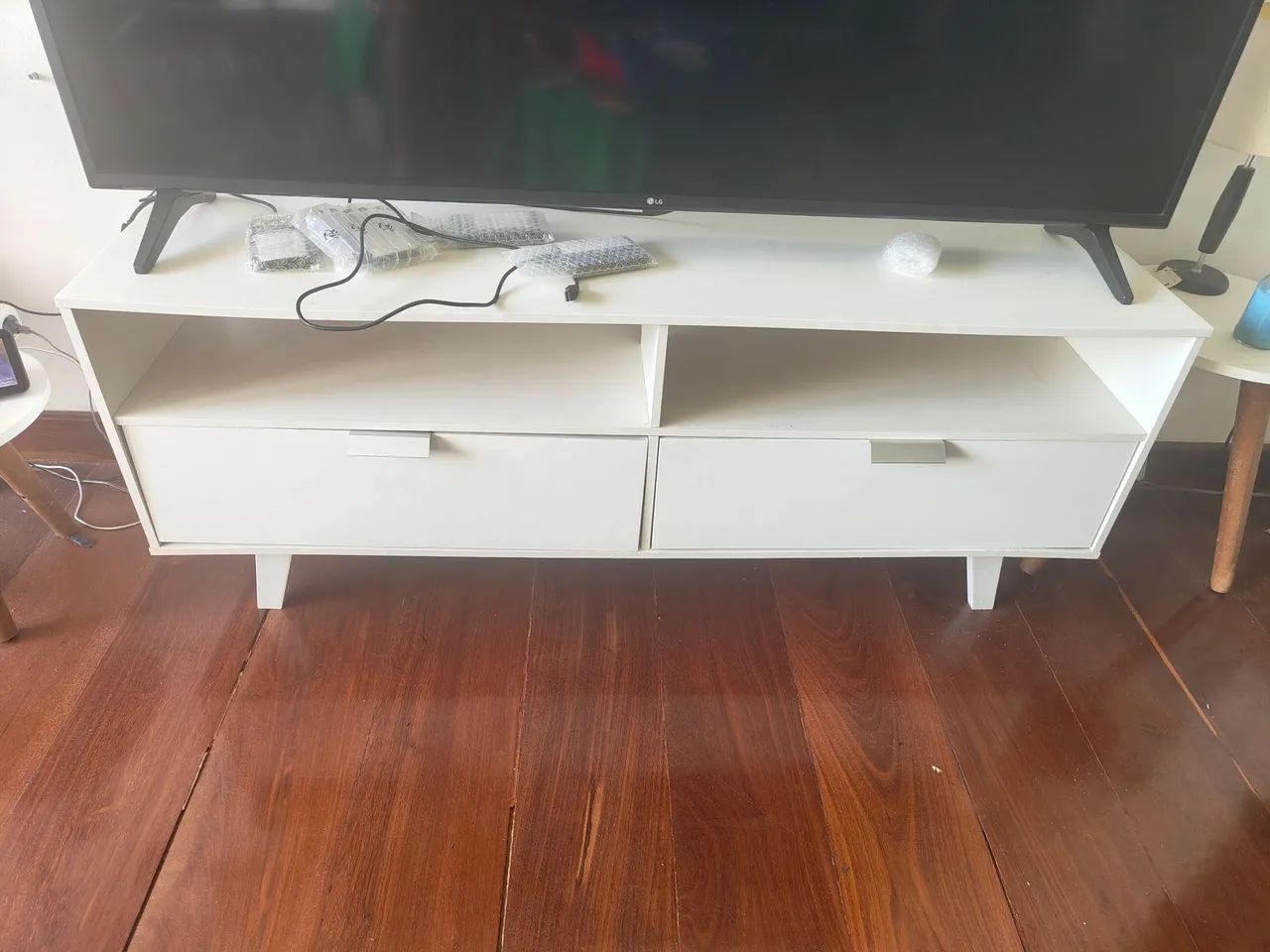 Rack TV até 65 polegadas Branco