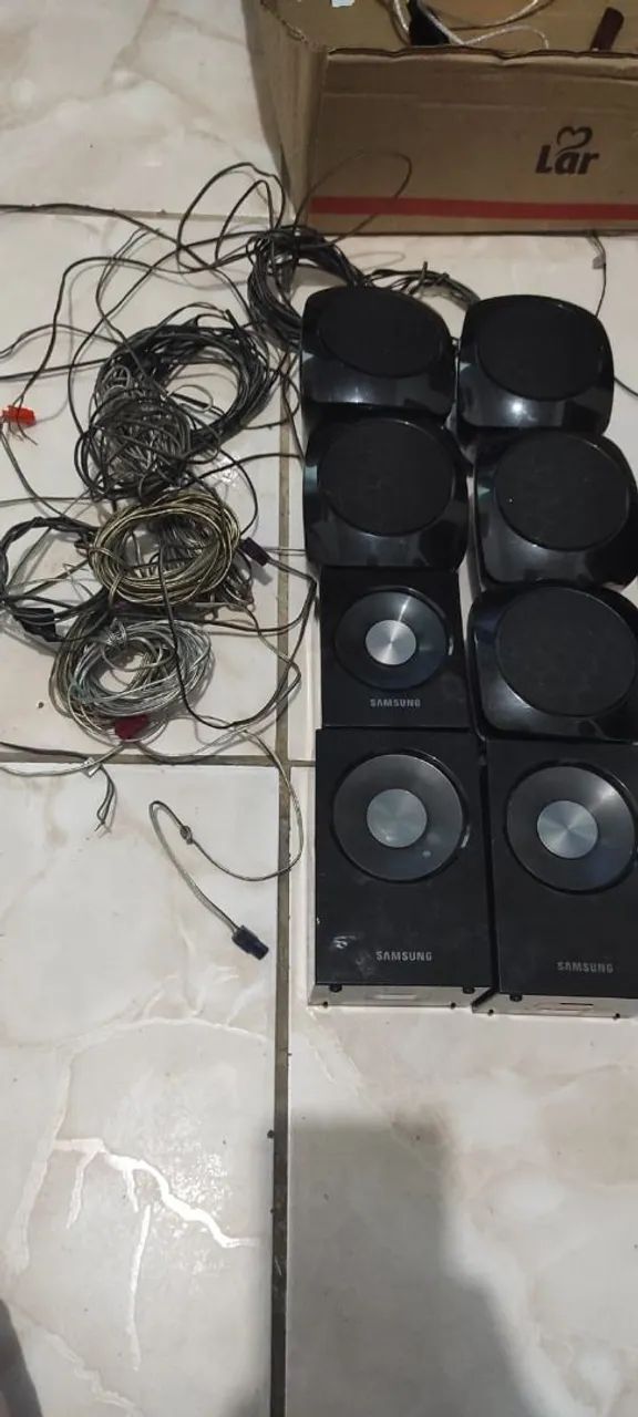 home theater com 8 caixas 