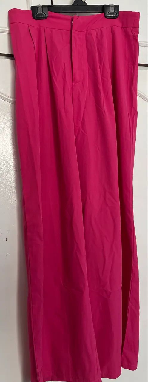 Calça social rosa 