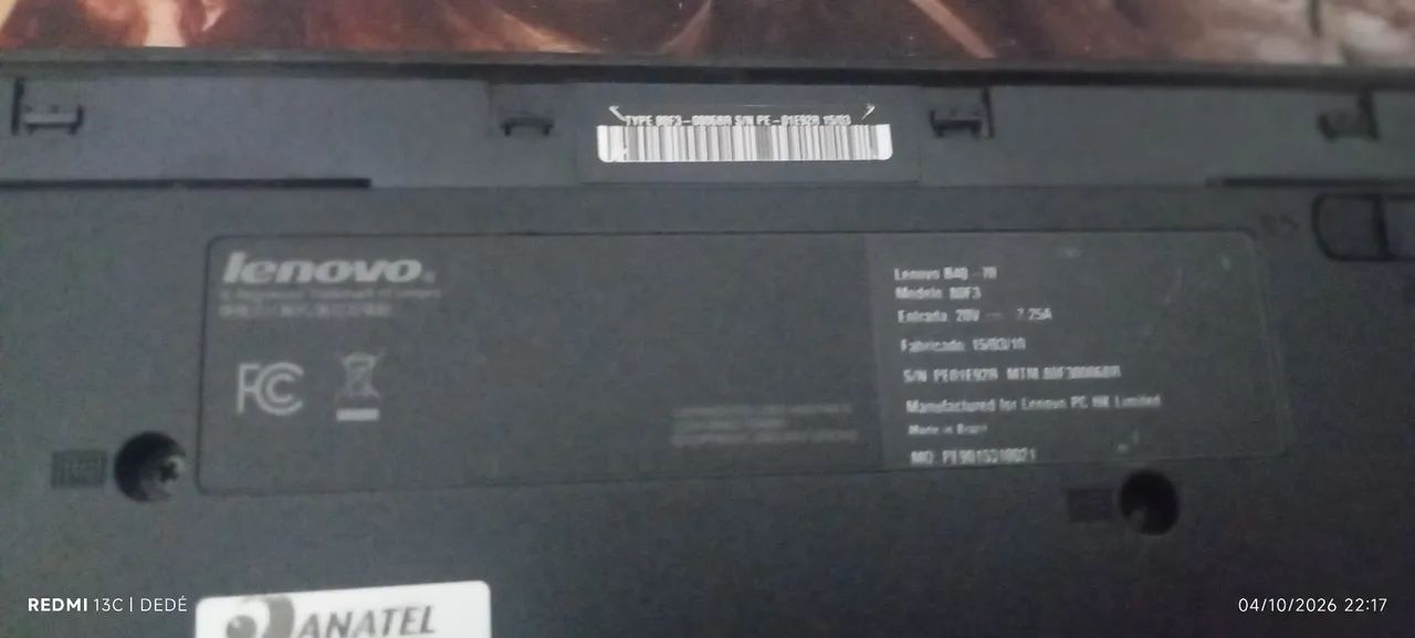 Notebook Lenovo 