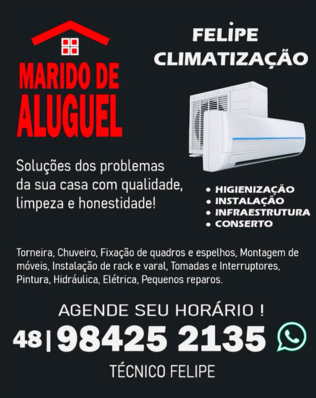 Instalação de ar-condicionado 