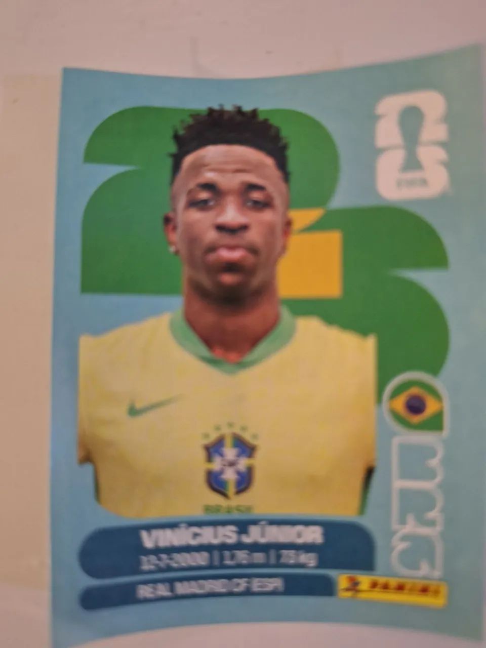 Figurinha Vini Jr e seleção silver prata Itália  - Foto 2