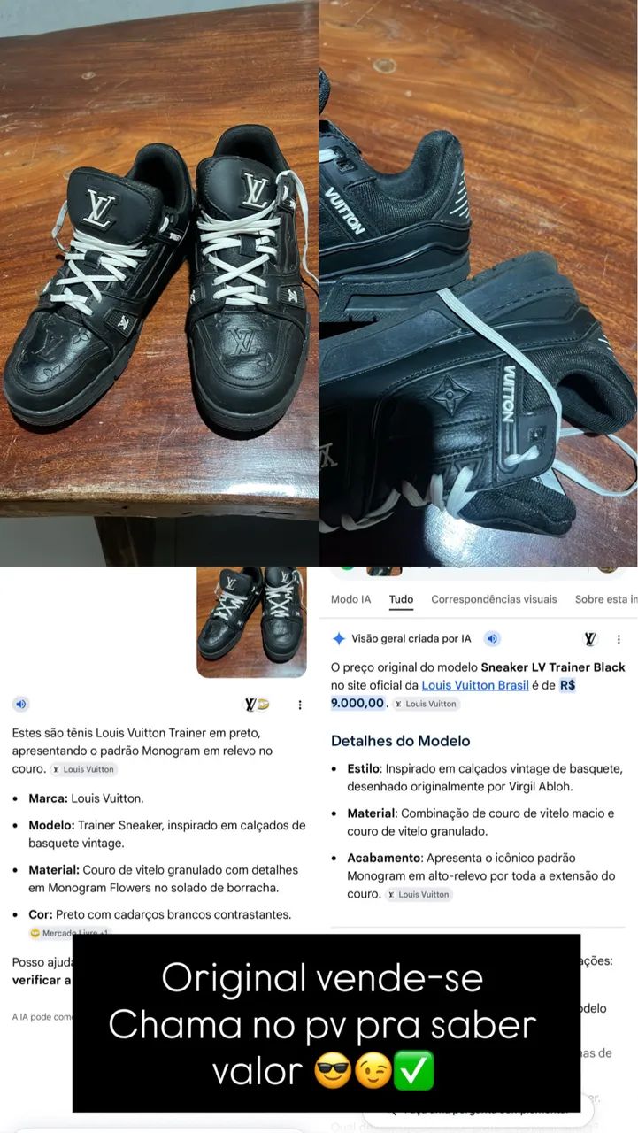 Tênis original Louis Vuitton - Foto 2