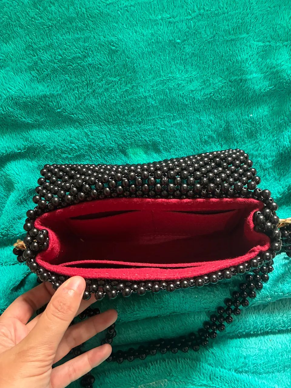 Bolsa de pérolas pretas  - Foto 2