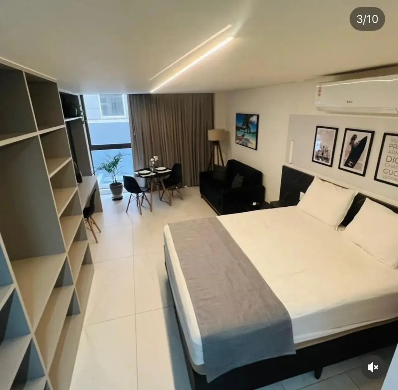 linda flat Mobilado na beira mar do Cabo Branco, pronto para rentabilizar!