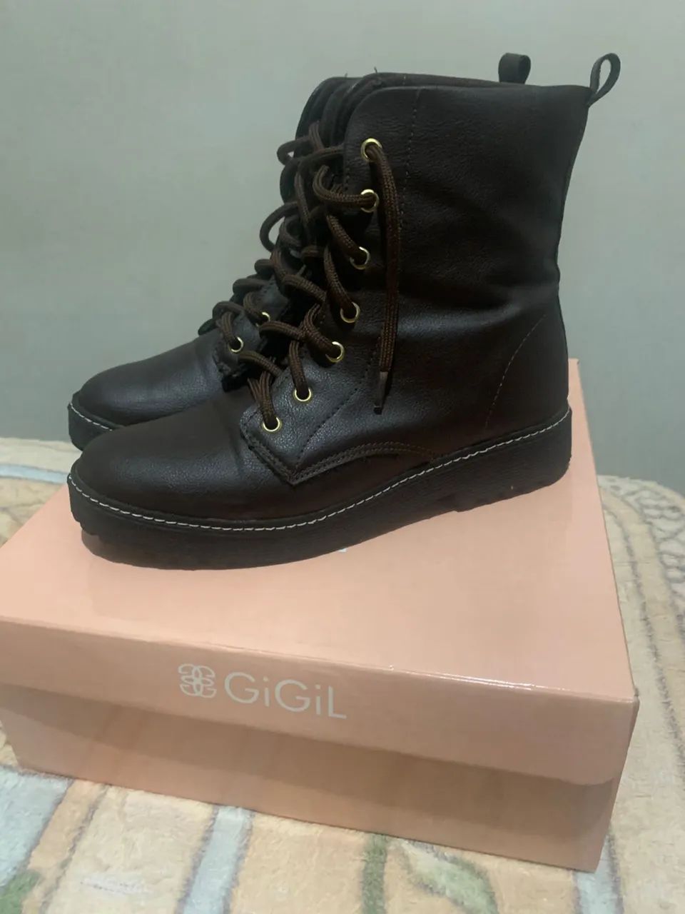 Bota Coturno Marrom Feminina  - Foto 3
