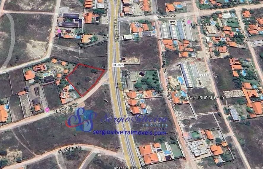 Terreno amplo e nascente em Porto das Dunas 2.633,27m² - Foto 2