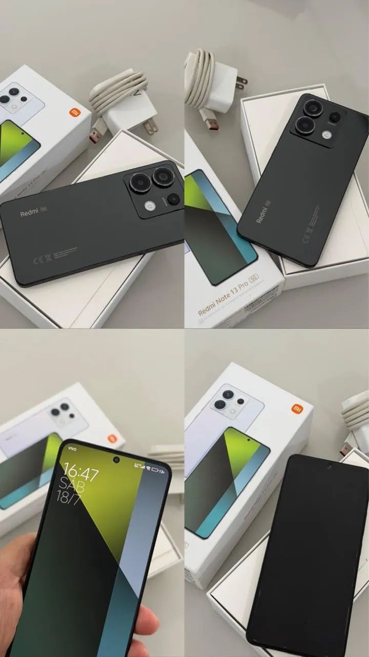 Celular Redmi Note 13 Pro 5G Midnight Black 8 GB 256GB ROM