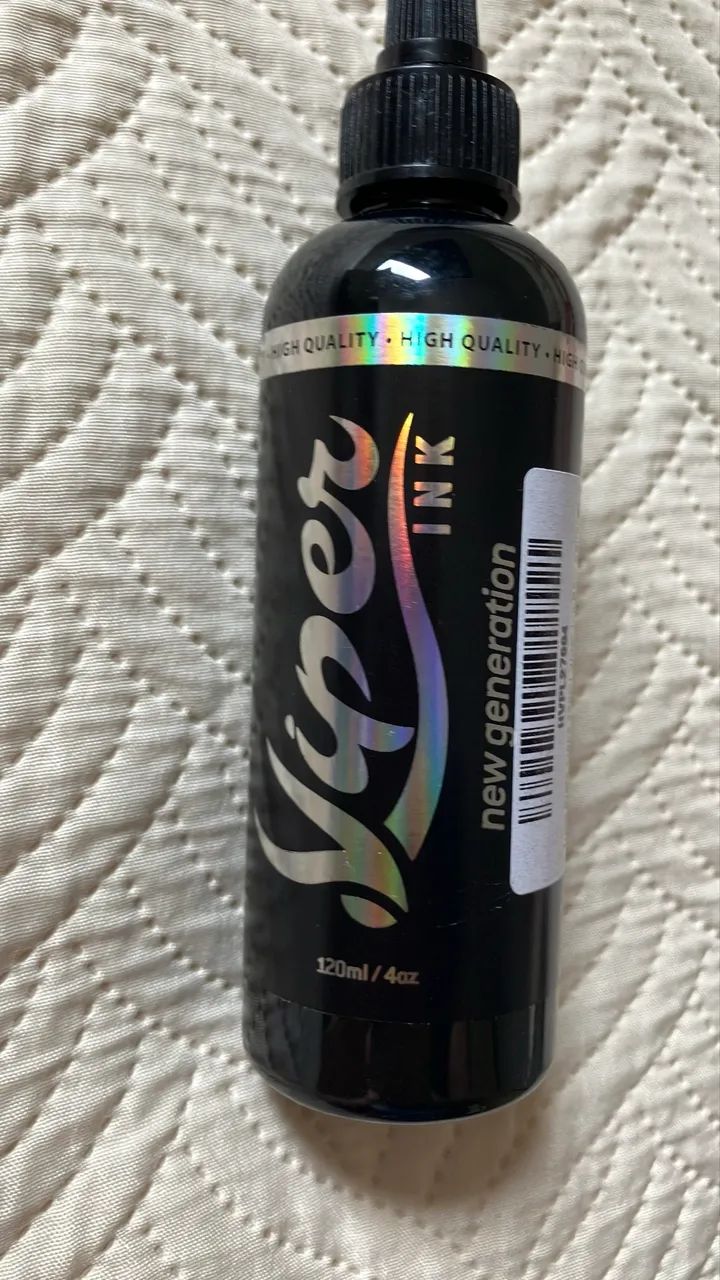 Tinta Preta Tatuagem Viper Ink New Generation - 120ml